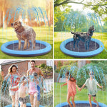 Pet Sprinkler Pad Play Cooling Mat Swimming Pool Inflatable Water Spray Pad Mat Tub Summer Cool Dog Bathtub for Dogs