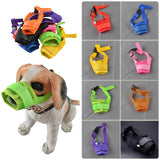 Adjustable Anti Barking Pet Dog Muzzle For Small Large Dogs Mask Muzzles Stop Biting Barking Nylon Straps Pet Dog Accessories