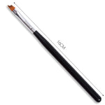 1 Pcs Professional Oblique Head Nail Brush French Tips Brushes UV Gel Painting Drawing Pen Manicure Nail Art DIY Design Tools
