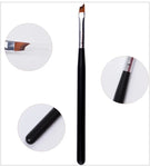1 Pcs Professional Oblique Head Nail Brush French Tips Brushes UV Gel Painting Drawing Pen Manicure Nail Art DIY Design Tools