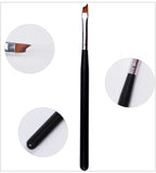 1 Pcs Professional Oblique Head Nail Brush French Tips Brushes UV Gel Painting Drawing Pen Manicure Nail Art DIY Design Tools