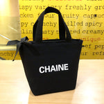 Canvas Fashion Solid Color Mummy Bag Office Worker Handbag