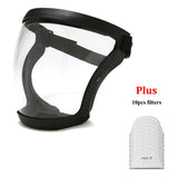 Work Protection Mask Transparent Facial Protector Face FaceMask Protective Outdoor Heating Home Kitchen Tools Full Face Mask