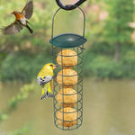 1pc Birds Grease Ball Holder Feeder Park Garden Pet Bird Supplies Iron Bird Feeder Outdoor Mesh Feeding Portable Wild Hanging