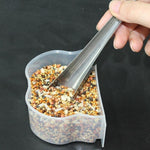 1pcs Bird Cage Stainless Steel Feeder Feeding Supply Parrot Pigeon Bird Accessory  Bird Feed Containers Hummingbird Feeder