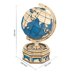 Robotime 3D Globe Wooden Puzzle 567pcs Oversized DIY Rotatable Game Assembly Toy Gift for Teen Adult Home Decoration Globe ST002