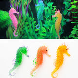 Silicone Artificial Luminous Hippocampus Fish Tank Ornament Aquarium Decoration Underwater Sea Horse Decoration Pet Supplies