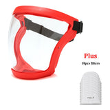 Work Protection Mask Transparent Facial Protector Face FaceMask Protective Outdoor Heating Home Kitchen Tools Full Face Mask