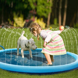 Pet Sprinkler Pad Play Cooling Mat Swimming Pool Inflatable Water Spray Pad Mat Tub Summer Cool Dog Bathtub for Dogs