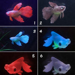 Silicone Artificial Luminous Hippocampus Fish Tank Ornament Aquarium Decoration Underwater Sea Horse Decoration Pet Supplies