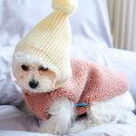 Dog Puppy Clothes Woolen Cap Vest