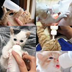 Puppy Kitten Feeding Bottle Set Pet Dog Cat Bady Nursing Water Milk Feeder Newborn Cat Drinking Bottle Pet Feeder Supplies