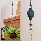 Retractable Plant Pulley Adjustable Heavy Duty Hanging Flower