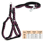 Small Dog Cat Harness Leash Adjustable Vest