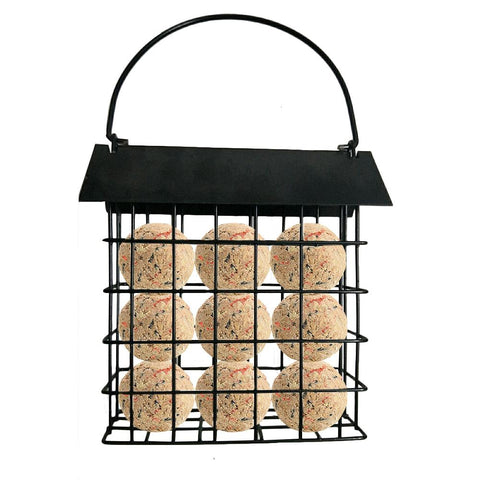 Square Bread Block Bird Feeder Outdoor Bird Food Device Suet Feeder Bird Cage House Bird Feeder with Roof Square Food Dispenser