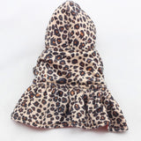 Cute Pet Dogs Leopard Costume Winter Dog Clothes Puppy Cotton Hoodie Clothes Warm Dog Coats & Jackets Chihuahua Pet Product