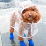 5 Colors Solid Pet Dog Rain Coat f