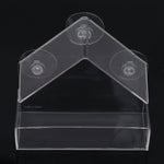 Acrylic Transparent Bird Feeder Window Viewing Bird Feeders Tray Birdhouse Suction Cup Mount House Type Feeder Pet Supplies