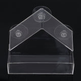 Acrylic Transparent Bird Feeder Window Viewing Bird Feeders Tray Birdhouse Suction Cup Mount House Type Feeder Pet Supplies