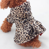 Cute Pet Dogs Leopard Costume Winter Dog Clothes Puppy Cotton Hoodie Clothes Warm Dog Coats & Jackets Chihuahua Pet Product