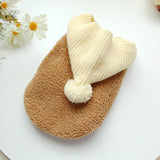 Dog Puppy Clothes Woolen Cap Vest