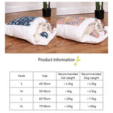 Japanese Cat Bed Warm Sleeping Bag