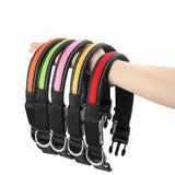 Dog Nylon Collar USB Flashing  LED Light Reflective