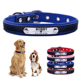 Dog Adjustable Personalized Dog Collar Leather