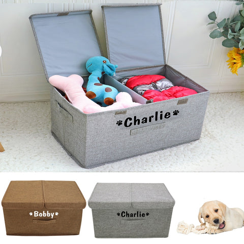 Personalized Dog Storage Basket Folding