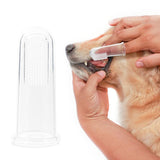 Super Soft Dog Toothbrushes Silica Gel Pet Finger Toothbrush Plush Dog Plus Bad Breath Care Tartar Tools Cat Cleaning Supplies