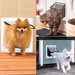 Dog Gate Cat Flap Door 4 Way Lockable S