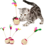 Cat Sisal Scratching Ball Training Interactive Toy