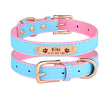 Dog Adjustable Personalized Dog Collar Leather