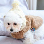 Dog Puppy Clothes Woolen Cap Vest