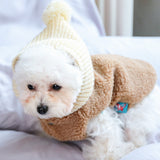 Dog Puppy Clothes Woolen Cap Vest