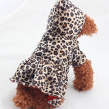 Cute Pet Dogs Leopard Costume Winter Dog Clothes Puppy Cotton Hoodie Clothes Warm Dog Coats & Jackets Chihuahua Pet Product