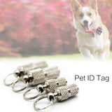 1/2/3pcs New Silver Golden Pet Cat Dog ID Tag For Dogs Cats Anti Lost Name Address Label Identity Tube Collar Pet Products Home