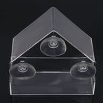 Acrylic Transparent Bird Feeder Window Viewing Bird Feeders Tray Birdhouse Suction Cup Mount House Type Feeder Pet Supplies