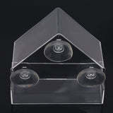 Acrylic Transparent Bird Feeder Window Viewing Bird Feeders Tray Birdhouse Suction Cup Mount House Type Feeder Pet Supplies