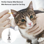 2021 NEW Pet Ear Cleaner Mite Removal Mite Removal Liquid for Cat Dog