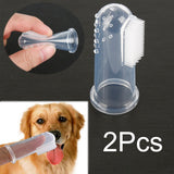 Super Soft Dog Toothbrushes Silica Gel Pet Finger Toothbrush Plush Dog Plus Bad Breath Care Tartar Tools Cat Cleaning Supplies