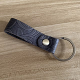 Handmade Lanyard Cowhide Keycordlanyards Retro Crazy Horse Leather Phone Charm Key Universal Single Circle Key Ring