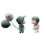 Car Decoration Cute Cartoon Couples Action Figure Figurines Balloon Ornament Auto Interior Dashboard Accessories for Girls Gifts