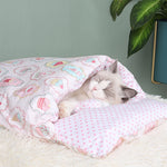 Japanese Cat Bed Warm Sleeping Bag