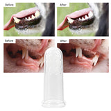 Super Soft Dog Toothbrushes Silica Gel Pet Finger Toothbrush Plush Dog Plus Bad Breath Care Tartar Tools Cat Cleaning Supplies