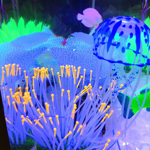 Random Artificial Aquarium Jellyfish Ornament Glowing