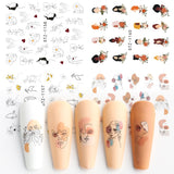 4 In 1 Xmas Flower Nail Stickers