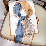 Long Silk Scarf Bag Tie Lady Neck Scarves