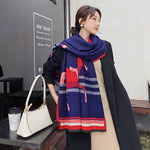 Luxury Winter Cashmere Scarf Women Warm