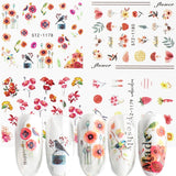 4 In 1 Xmas Flower Nail Stickers